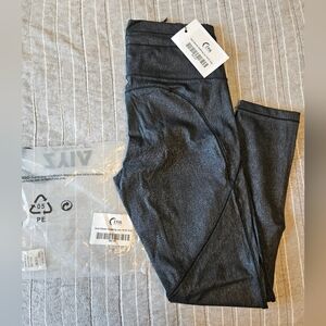 Black Shimmer Drawstring Luxe ⅞ 24” (6-8) #6091